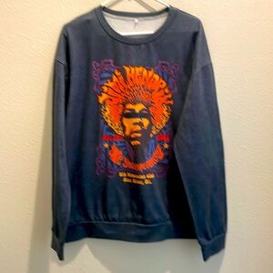 Uncategorized men’s 5th Dimension Club gray light fleece long sleeve XL crew top